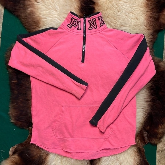 PINK Victoria’s Secret Quarter‎ Zip Pullover - Picture 1 of 7